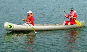 A boat getting in the race